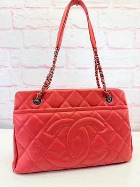 Chanel Caviar Timeless CC Small Shopper Shoulder Bag